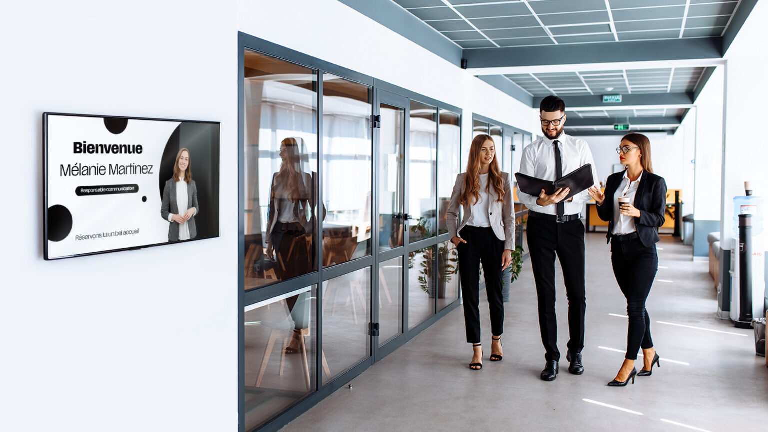 Communication digitale et animée sur écran en entreprise - Koesio TV