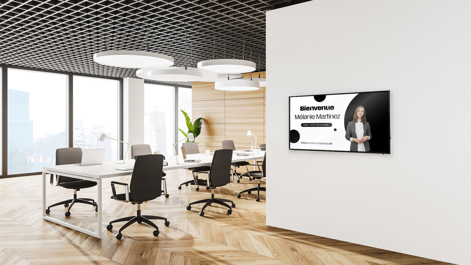 Ecran digital en entreprise pour la communication interne - Koesio TV